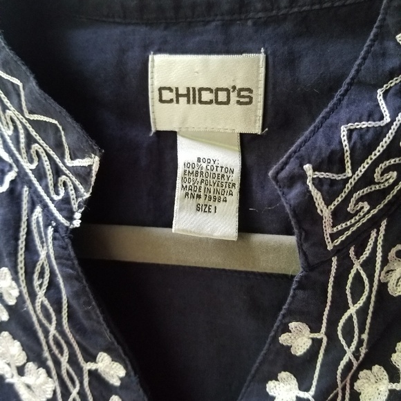 Chico's embroidered top - Picture 2 of 2